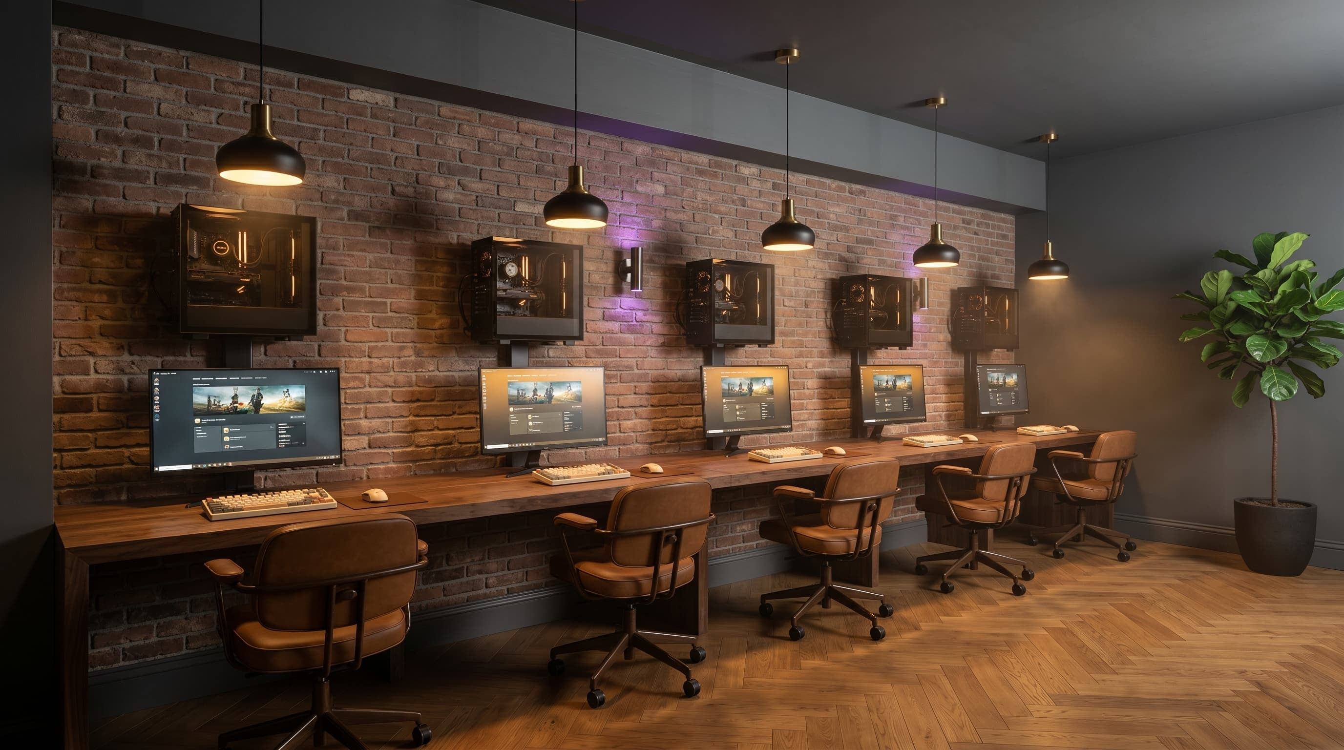 Office gaming lounge concept render